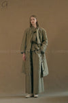 MUTEDANCE long tie jacket MD23FW61 olive PM107